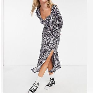 ASOS Design Floral Sweetheart Dress